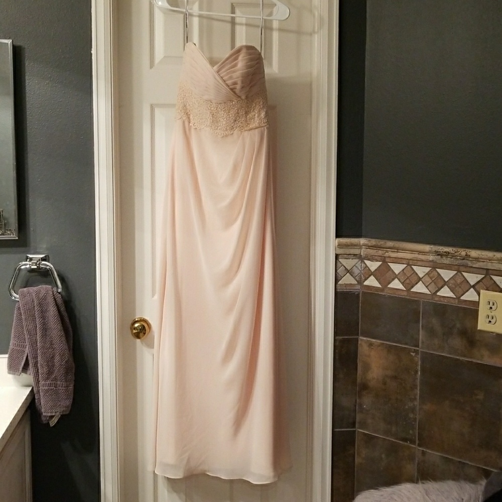 Peach Bridesmaid or prom dress